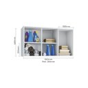 Ver imagem 4 de Armário Aéreo Multiuso Branco para Cozinha e Lavanderia 0,90 Espaçoso Pop