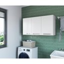 Ver imagem 2 de Armário Aéreo Multiuso Branco para Cozinha e Lavanderia 0,90 Espaçoso Pop