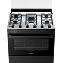 Ver imagem 4 de Fogão Esmaltec 5 Bocas Ideal Top Mesa Inox Tampa de Vidro Forno 84 Litros Preto T5iap Bivolt