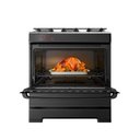 Ver imagem 7 de Fogão Esmaltec 5 Bocas Ideal Top Mesa Inox Tampa de Vidro Forno 84 Litros Preto T5iap Bivolt