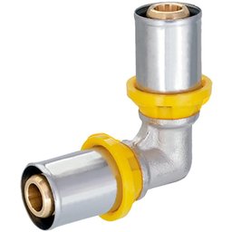 Cotovelo de Pex Multicamadas 20x20mm 90° Gás Druck - 2