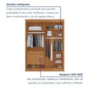 Ver imagem 6 de Guarda-Roupa Casal 2 Portas de Correr 100% MDF Chicago Marrom/Cinamomo/Off White