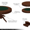Ver imagem 4 de Conjunto Mesa de Jogos Carteado Bellagio Tampo Reversível e 6 Cadeiras Madeira Poker Base Estrela Ve