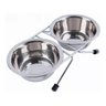 Bebedouro Comedouro Inox Duplo 300Ml Cão Pet Ração Água - 2