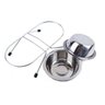 Bebedouro Comedouro Inox Duplo 300Ml Cão Pet Ração Água - 3