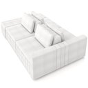 Ver imagem 7 de Sofá Ilha com Puff para Sala Living 285cm Amber M03 Bouclê Branco - Lyam Decor