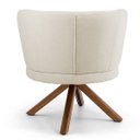 Ver imagem 5 de Kit 2 Poltronas Decorativas Melissa Base Giromad Giratória C-107 Linho Bege - Domi