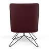 Kit 2 Poltronas Decorativas Base Orby Pérsia B-278 Suede Marsala - Domi - 4