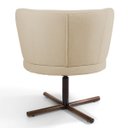 Ver imagem 5 de Kit 2 Poltronas Decorativas Melissa Base Xis Giratória C-129 Linho Bege Escuro - Domi