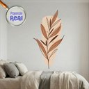 Ver imagem 1 de Adesivo Floral Boho Marrom Estilo Nórdico 79x150 Minimalista Mod.03