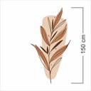 Ver imagem 4 de Adesivo Floral Boho Marrom Estilo Nórdico 79x150 Minimalista Mod.03