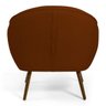 Kit 2 Poltronas Decorativas Nina Pés Palito Madeira B-235 Linho Terracota - Domi - 6
