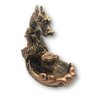 Combo Incensário Cascata Dragão Dourado 16cm + Incenso Cone Alecrim Mandala de Luz Kit exclusivo - 1