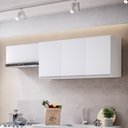 Ver imagem 2 de Conjunto de Armários Aéreo Cozinha Planejada Lux 120cm e 80cm 100% Mdf Branco Tx Fosco - Desk Design