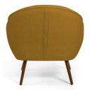Ver imagem 6 de Kit 2 Poltronas Decorativas Nina Pés Palito Madeira B-279 Veludo Mostarda - Domi