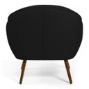 Ver imagem 6 de Kit 2 Poltronas Decorativas Nina Pés Palito Madeira B-300 Veludo Preto - Domi