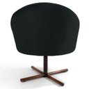Ver imagem 6 de Kit 2 Poltronas Decorativas Giratórias Base Xis Madeira Rafa B-300 Veludo Preto - Domi