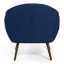 Ver imagem 6 de Kit 2 Poltronas Decorativas Nina Pés Palito Madeira B-304 Veludo Azul Marinho - Domi