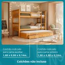 Ver imagem 4 de Treliche Solteiro Madeira Maciça Reforçada Cama Aux Gavetas