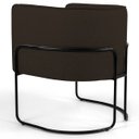 Ver imagem 3 de Kit 2 Poltronas Decorativas Base Aço Betina C-34 Corano Marrom - Domi