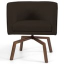 Ver imagem 2 de Kit 2 Poltronas Decorativas Base Ka Madeira Betina C-34 Corano Marrom - Domi