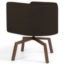 Ver imagem 3 de Kit 2 Poltronas Decorativas Base Ka Madeira Betina C-34 Corano Marrom - Domi