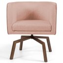 Ver imagem 2 de Kit 2 Poltronas Decorativas Base Ka Madeira Betina C-105 Linho Rosê - Domi