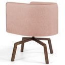 Ver imagem 3 de Kit 2 Poltronas Decorativas Base Ka Madeira Betina C-105 Linho Rosê - Domi