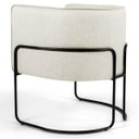 Ver imagem 3 de Kit 2 Poltronas Decorativas Base Aço Betina C-107 Linho Cru - Domi