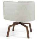 Ver imagem 3 de Kit 2 Poltronas Decorativas Base Ka Madeira Betina C-107 Linho Cru - Domi