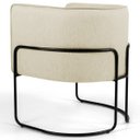 Ver imagem 3 de Kit 2 Poltronas Decorativas Base Aço Betina C-129 Linho Bege - Domi