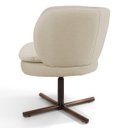 Ver imagem 4 de Kit 2 Poltronas Decorativas Melissa Base Xis Giratória C-107 Linho Bege - Domi