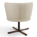 Ver imagem 5 de Kit 2 Poltronas Decorativas Melissa Base Xis Giratória C-107 Linho Bege - Domi