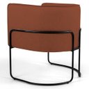 Ver imagem 3 de Kit 2 Poltronas Decorativas Base Aço Betina B-235 Linho Laranja - Domi