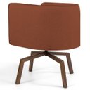 Ver imagem 3 de Kit 2 Poltronas Decorativas Base Ka Madeira Betina B-235 Linho Laranja - Domi