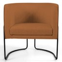 Ver imagem 2 de Kit 2 Poltronas Decorativas Base Aço Betina B-262 Veludo Telha - Domi