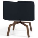 Ver imagem 3 de Kit 2 Poltronas Decorativas Base Ka Madeira Betina B-300 Veludo Preto - Domi