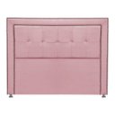 Ver imagem 3 de Cabeceira Estofada para Cama Box Casal 140cm Ravena Veludo - Sofa Store:veludo Rosa Claro