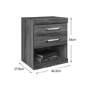 Ver imagem 2 de Mesa Cabeceira Plus c/ 2 Gavetas Branco - Santos Andirá