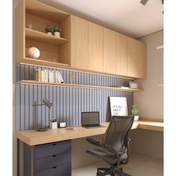 Painel Ripado Madeira Decorativo 100% Mdf - 115 X 60 Cm - Grafite - 4
