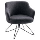 Ver imagem 1 de Poltrona Decorativa Sala de Estar Base Orby Jade C-469 Linho Mescla - Domi