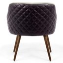 Ver imagem 3 de Kit 2 Poltronas Decorativas Pés Palito Madeira Jade C-107 Linho/Corano Bege - Domi