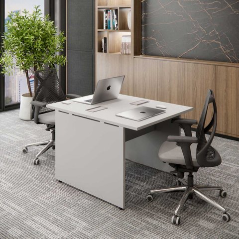 Plataforma de Trabalho Pé Painel Cinza 90cm X 120cm F5