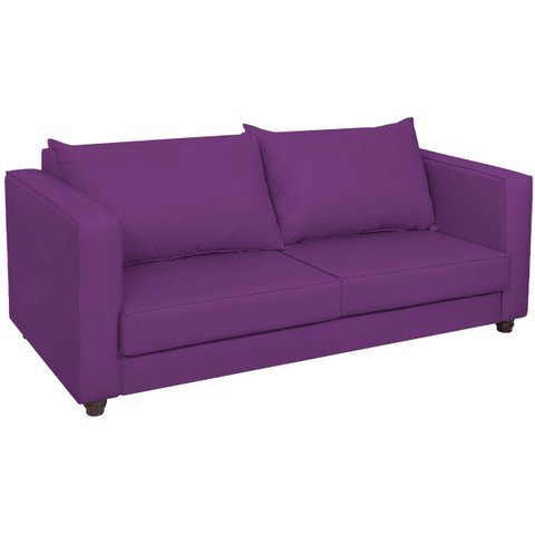 Sofá 2 Lugares Lisboa Suede - Doce Sonho Móveis Sofá 2 Lugares Sofás Roxo