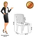 Ver imagem 7 de Cadeira Sala de Jantar Base Madeira Preto Kit 4 Sofia Linho D03 - D'Rossi Cor Bege