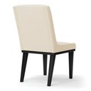 Ver imagem 2 de Cadeira Sala de Jantar Base Madeira Preto Kit 4 Sofia Linho D03 - D'Rossi Cor Bege