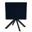 Ver imagem 3 de Kit 2 Poltronas Decorativas Giratórias Base Eiffel Preto Angel B-304 Veludo Azul - Domi