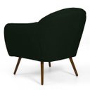 Ver imagem 5 de Kit 2 Poltronas Decorativas Nina Pés Palito Madeira C-117 Linho Verde Musgo - Domi