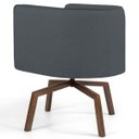 Ver imagem 3 de Kit 2 Poltronas Decorativas Base Ka Madeira Betina C-03 Corano Cinza - Domi