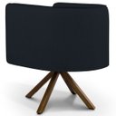 Ver imagem 3 de Kit 2 Poltronas Decorativas Base Giromad Madeira Betina C-05 Corano Preto - Domi